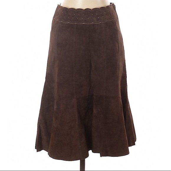 CAbi Dresses & Skirts - Cabi Leather Suede Skirt CAbi Dresses & Skirts - Cabi Leather Suede Skirt